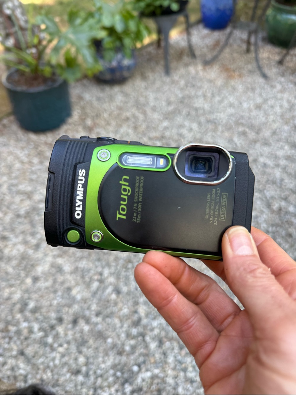 Olympus Tough underwater sport camera used